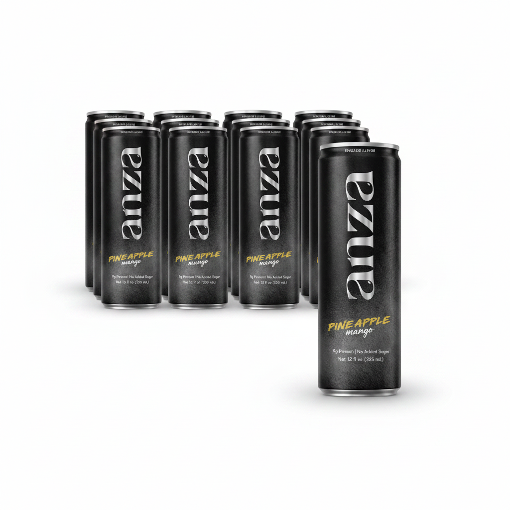 ANZA Black Can - White Background